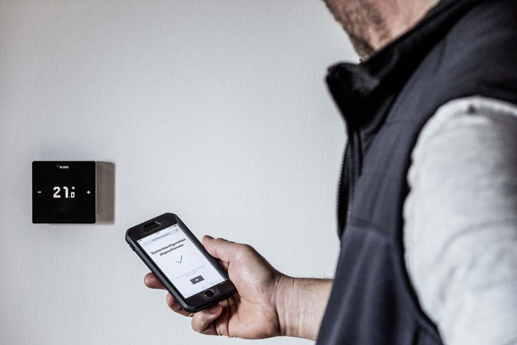 REHAU Flächenheizung - Geofencing-Technologie